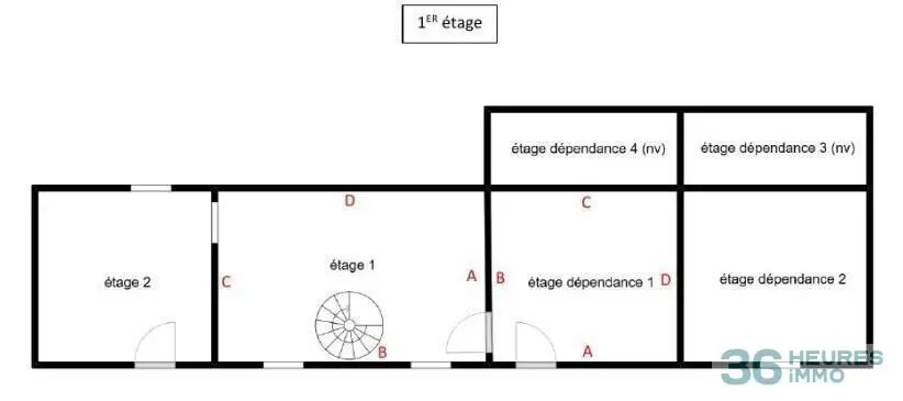 Maison a vendre aux encheres en ligne Ménéac 56490 Morbihan 56 120 m2 9 pièces 46000 euros CHEUVREUX M2 004