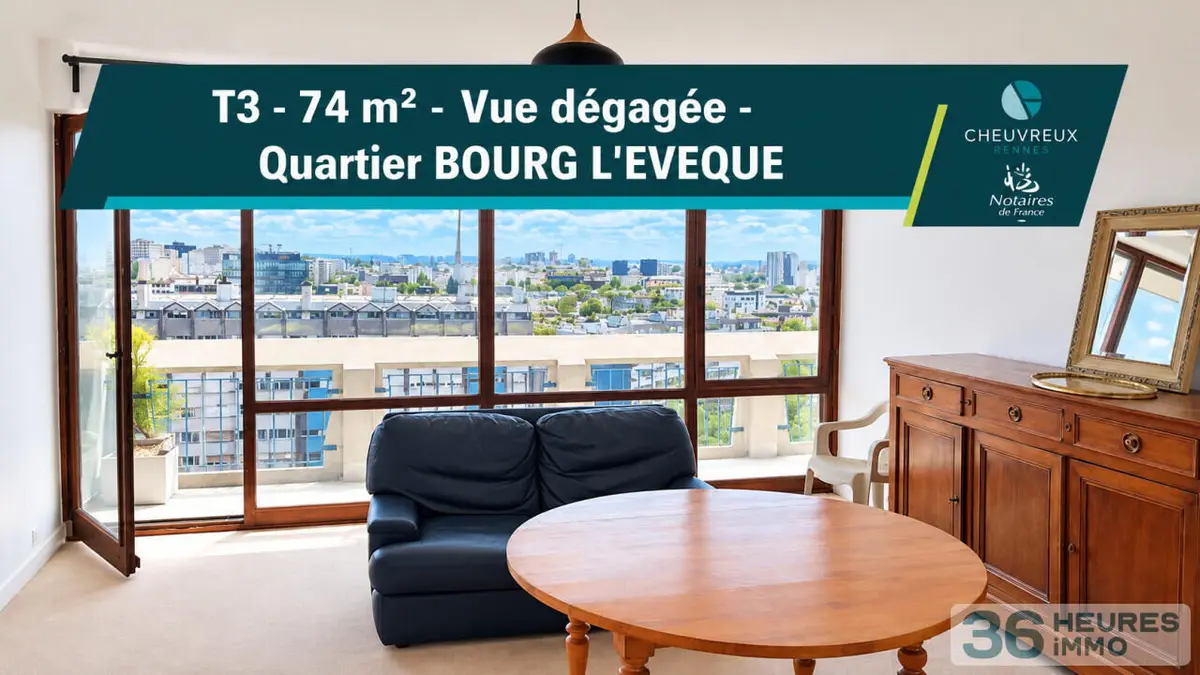Appartement a vendre aux encheres en ligne Rennes 35000 Ille-et-Vilaine 35 76 m2 3 pièces 214840 euros CHEUVREUX R2 002