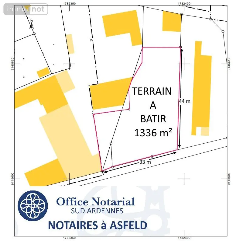 Terrain a batir a vendre Saint-Germainmont 08190 Ardennes 08 1336 m2 49800 euros 021/1941 001