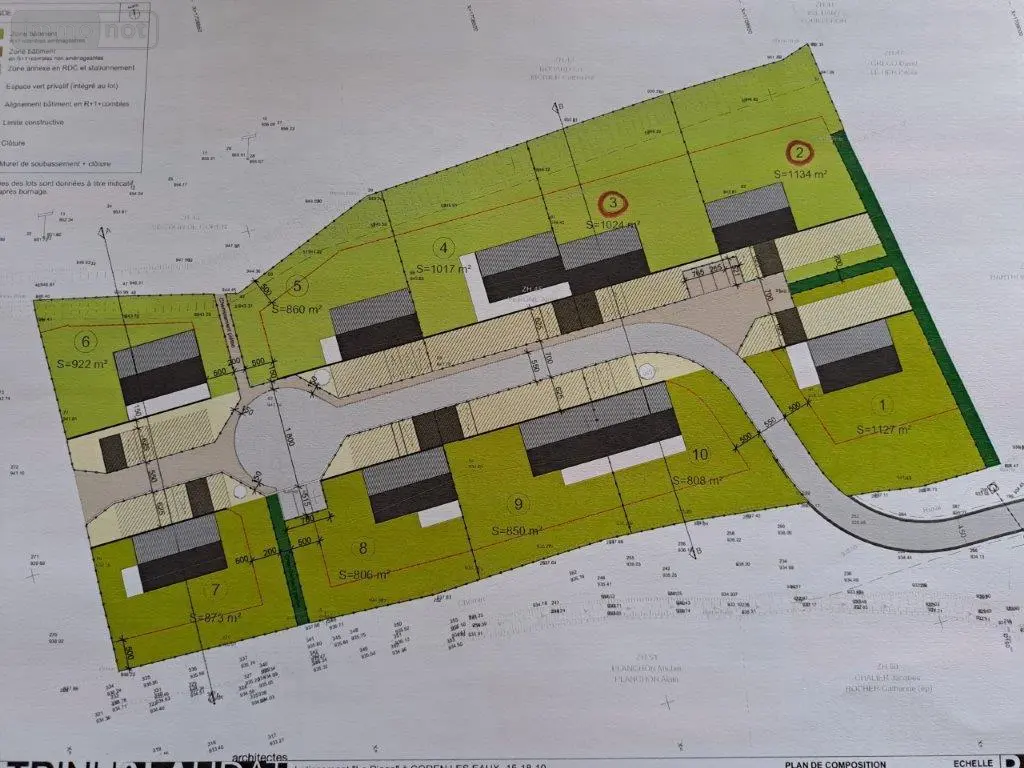 Terrain a batir a vendre Coren 15100 Cantal 15 2158 m2 38195 euros 044/1076 002