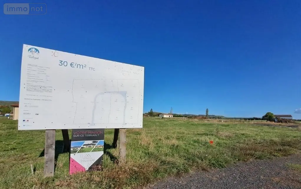 Terrain a batir a vendre Talizat 15170 Cantal 15 755 m2 22650 euros 044/1170 002