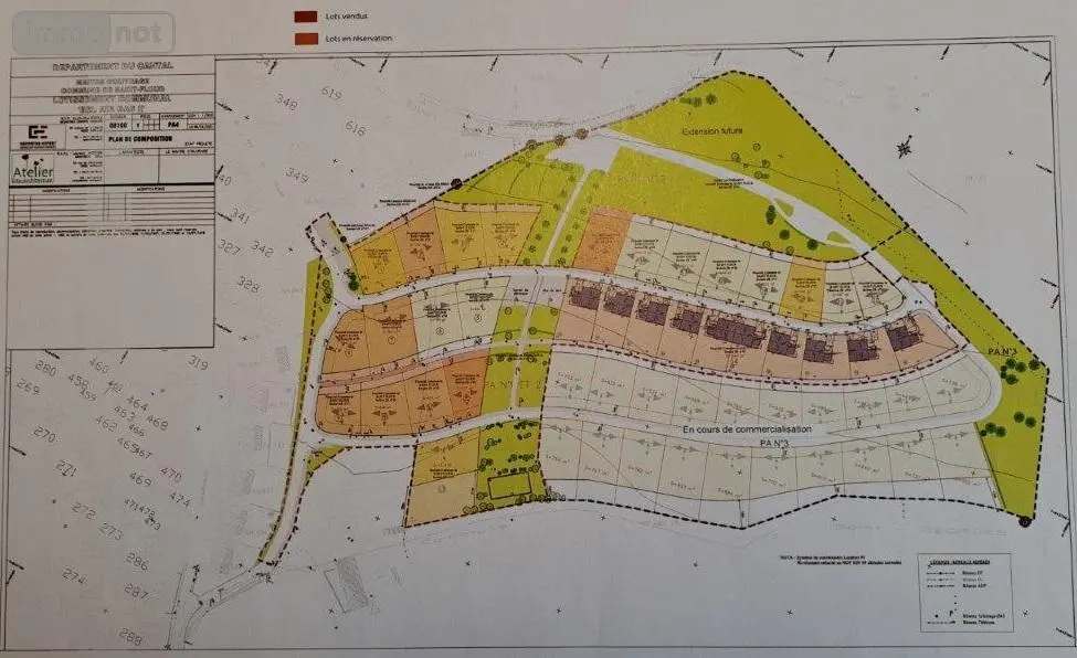 Terrain a batir a vendre Saint-Flour 15100 Cantal 15 1000 m2 39 euros 044/633 001