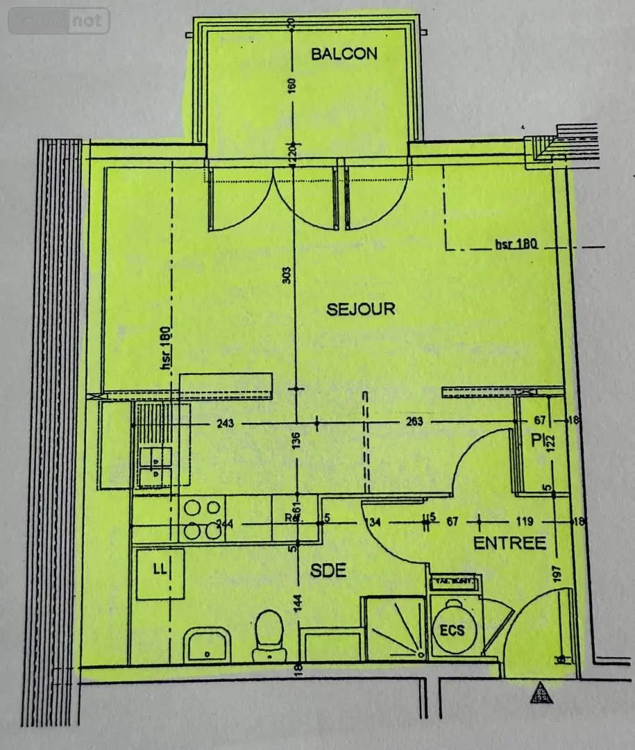 Appartement a vendre Trégueux 22950 Côtes-d'Armor 22 31 m2 1 pièce 104500 euros 025/2634 008