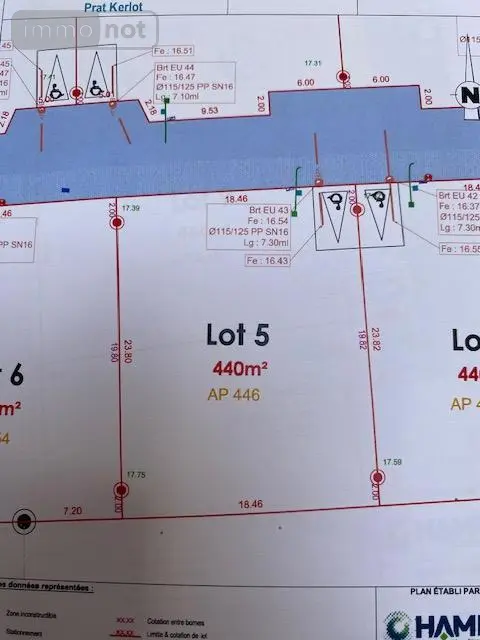 Terrain a batir a vendre Pont-l'Abbé 29120 Finistère 29 440 m2 85754 euros 023/1416 002