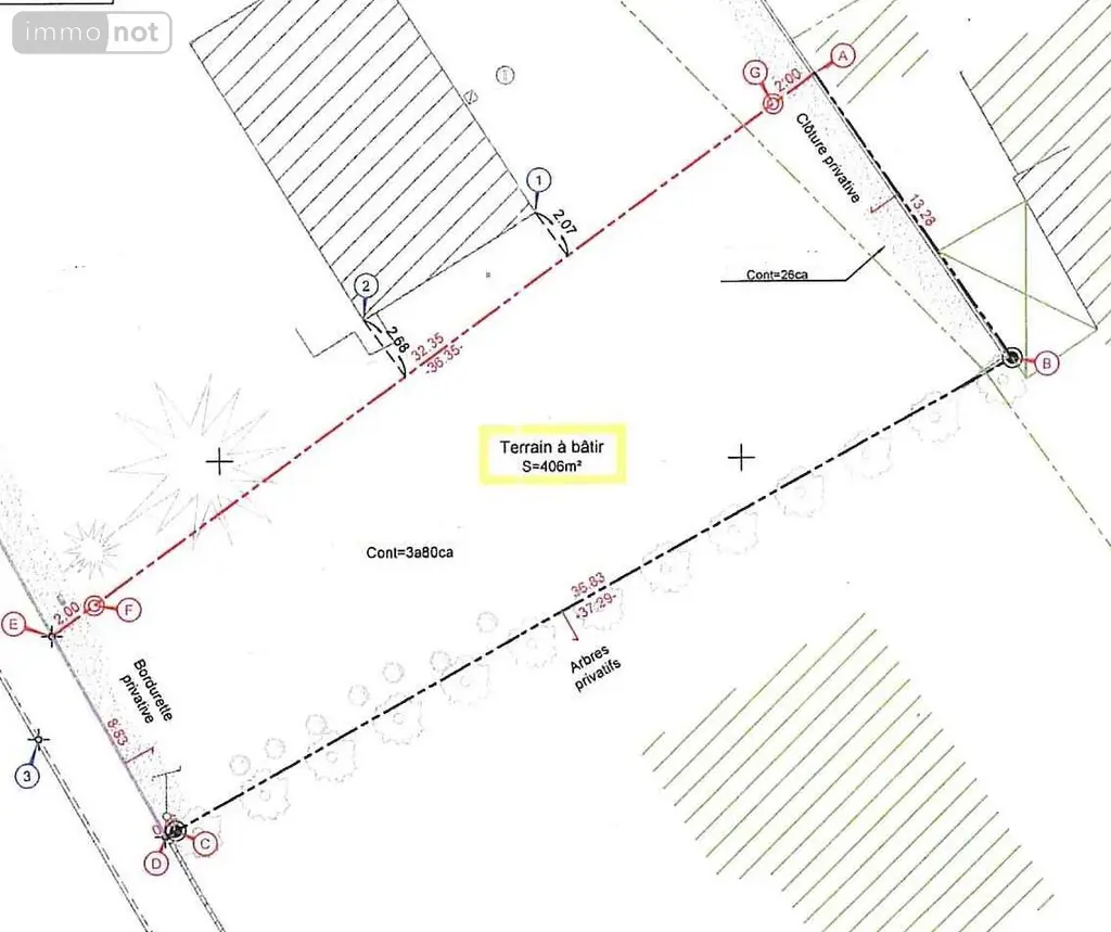 Terrain a batir a vendre Domagné 35113 Ille-et-Vilaine 35 200 m2 72080 euros 019/5245 JLL 004