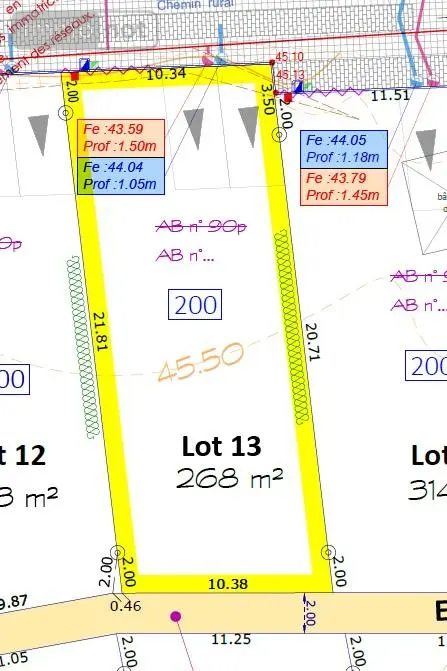 Terrain a batir a vendre Châteaubourg 35220 Ille-et-Vilaine 35 268 m2 69680 euros 35117/1025 001