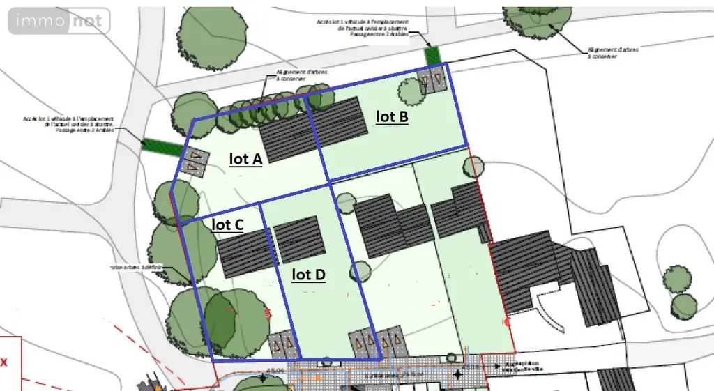 Terrain a batir a vendre Châteaubourg 35220 Ille-et-Vilaine 35 551 m2 145000 euros lot C 006