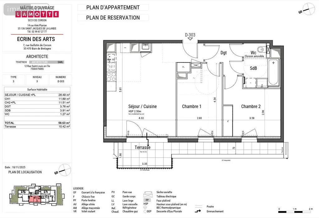 Appartement a vendre Bain-de-Bretagne 35470 Ille-et-Vilaine 35 39 m2 2 pièces 159000 euros 136/5190a 009