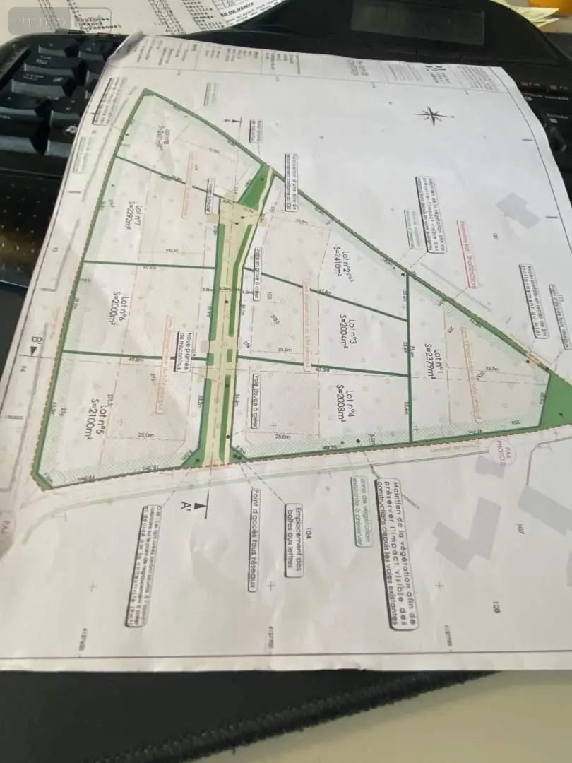 Terrain a batir a vendre Lalbenque 46230 Lot 46 2004 m2 55096 euros 009/1730 006