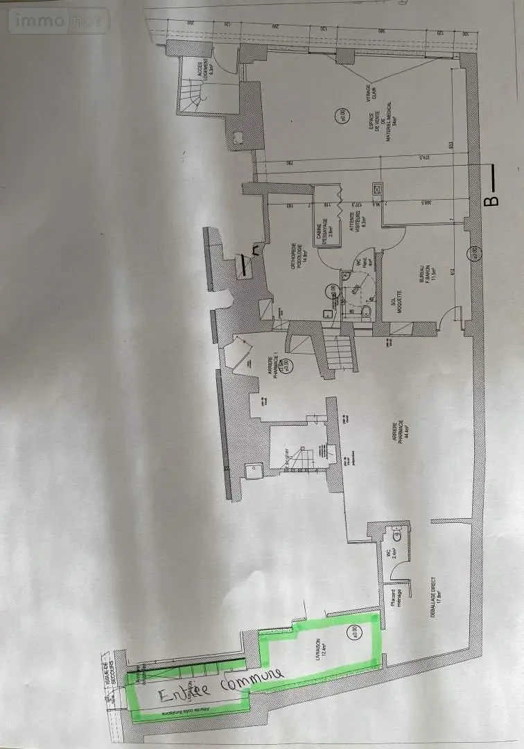 Location fonds et murs commerciaux Sézanne 51120 Marne 51 210 m2 1500 euros 043/1510 003