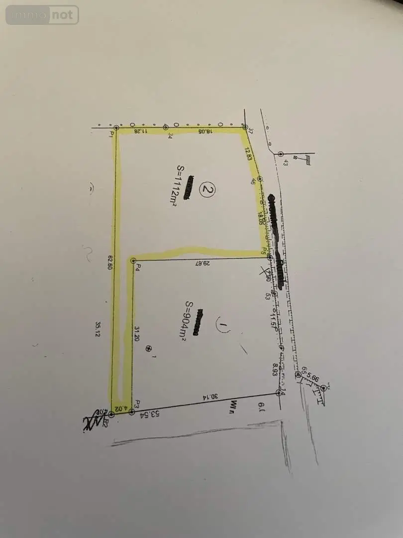 Terrain a batir a vendre Saint-Georges-Buttavent 53100 Mayenne 53 400 m2 47280 euros 046/661 002