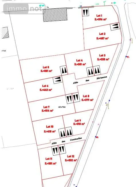 Terrain a batir a vendre Elven 56250 Morbihan 56 318 m2 67416 euros 125b 002