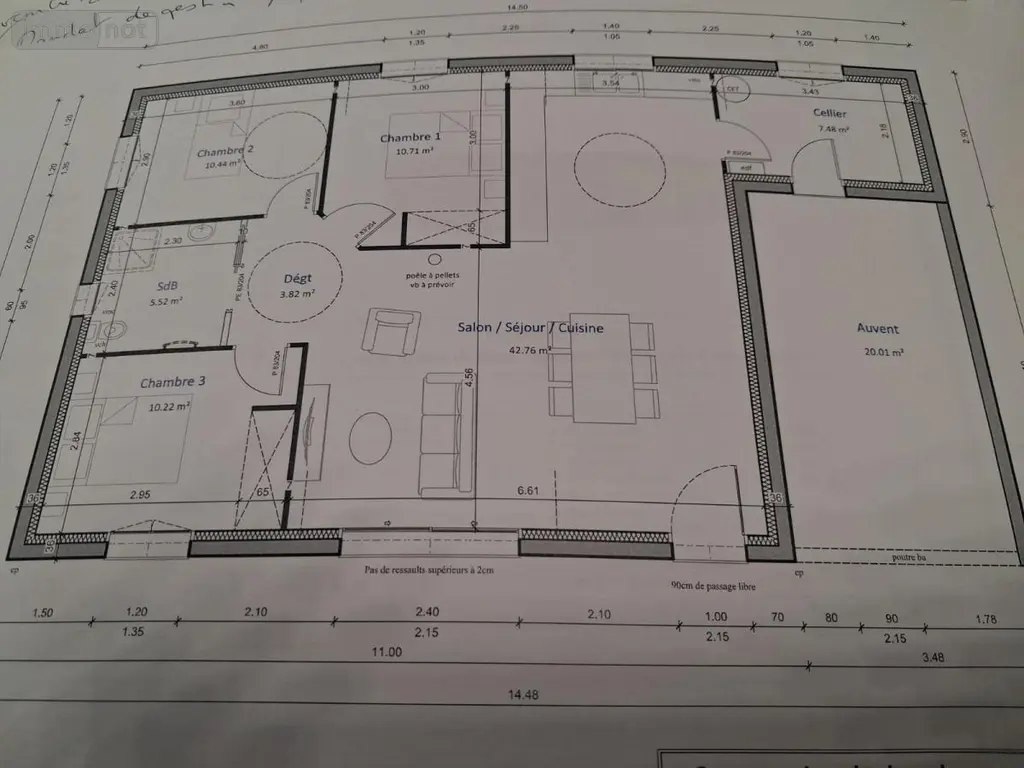 Location maison Montsenelle 50250 Manche 50 91 m2 4 pièces 850 euros 50061-L213 001