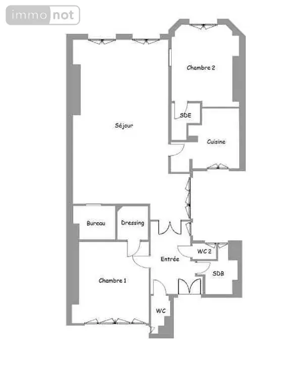 Appartement a vendre Paris 8e Arrondissement 75008 Paris 75 100 m2 4 pièces 1285000 euros 92010-1358 016