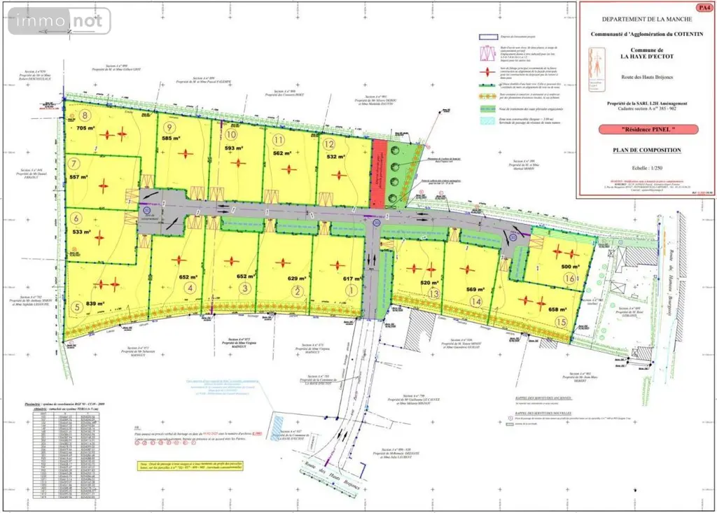 Terrain a batir a vendre La Haye-d'Ectot 50270 Manche 50 51129 euros 50108-4667 002