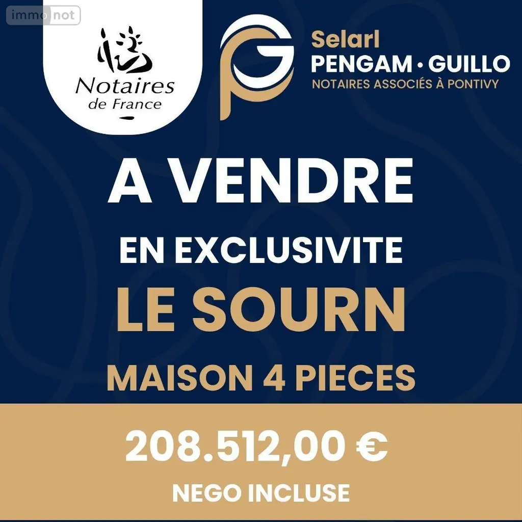 Maison a vendre Le Sourn 56300 Morbihan 56 85 m2 4 pièces 208512 euros 56062-2328 002