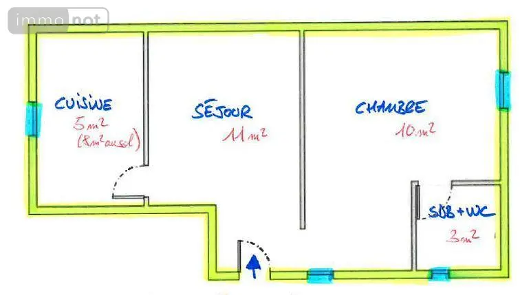 Appartement a vendre Paris 8e Arrondissement 75008 Paris 75 31 m2 2 pièces 260000 euros 75022-950 005