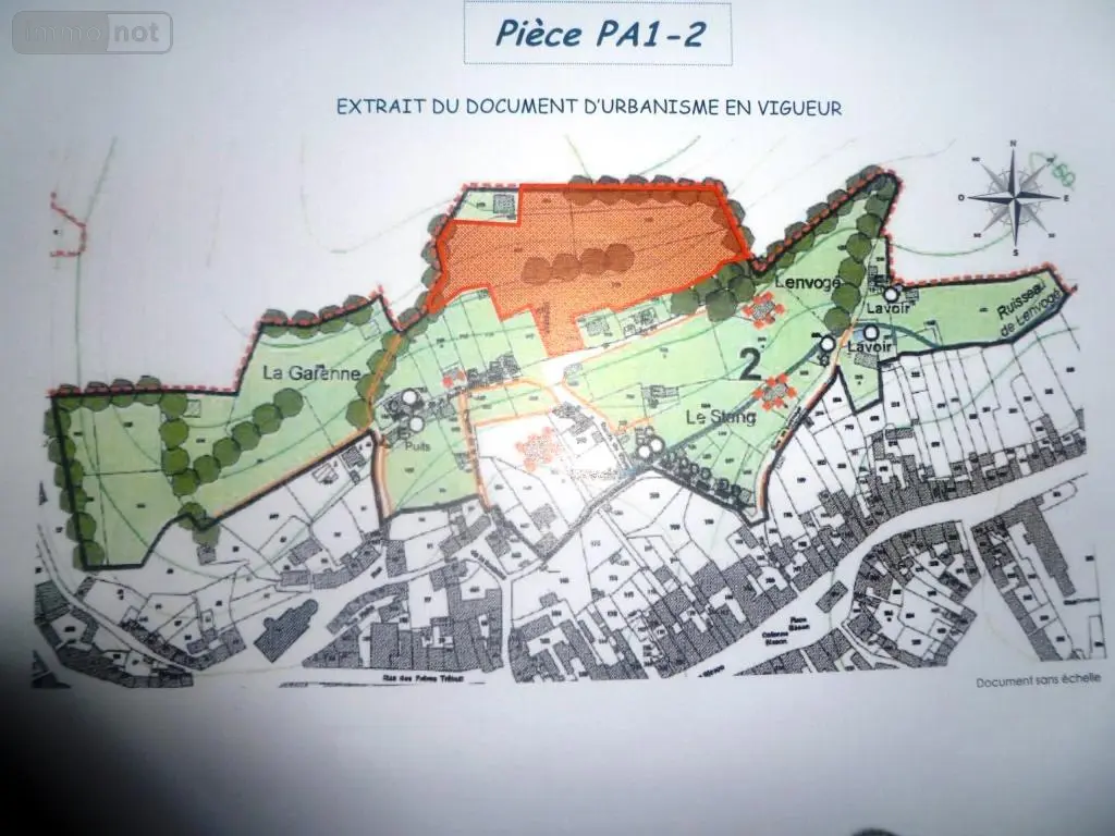 Terrain a batir a vendre Guémené-sur-Scorff 56160 Morbihan 56 30925 euros 56075-2009 003