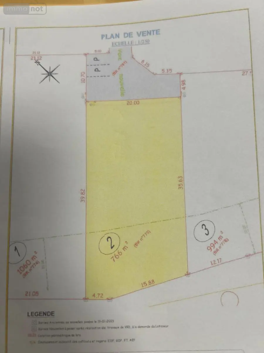Terrain a batir a vendre Cambrai 59400 Nord 59 63800 euros 59098-11889 001