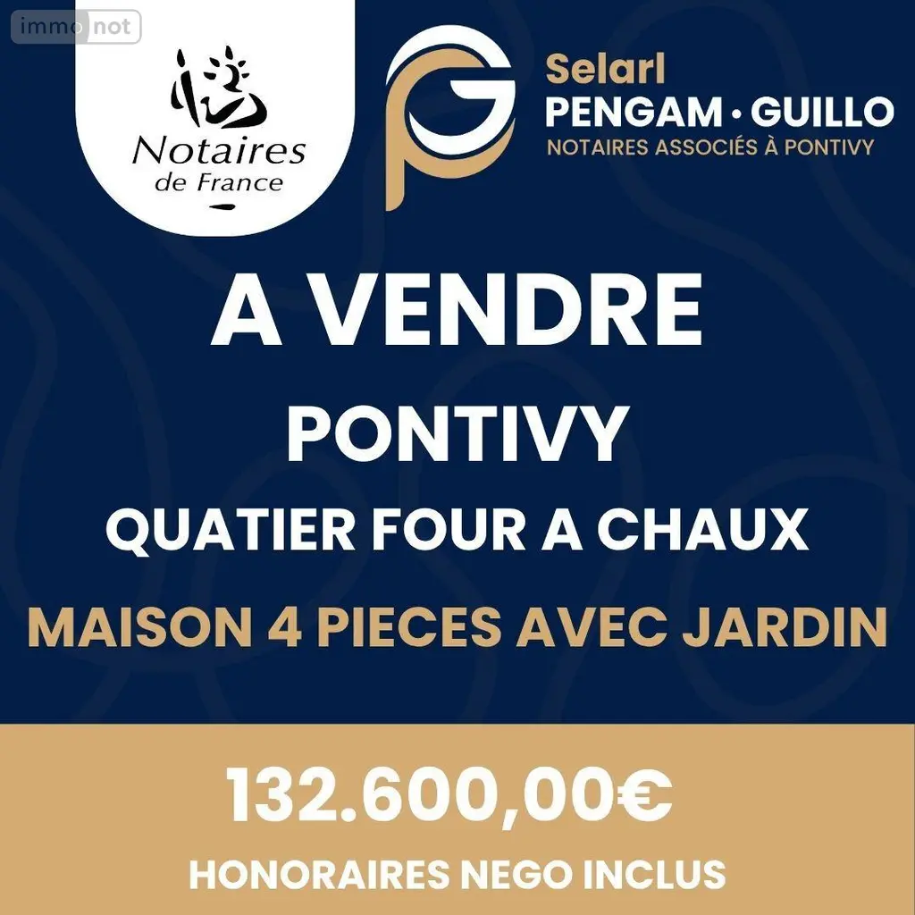 Maison a vendre Pontivy 56300 Morbihan 56 88 m2 4 pièces 132600 euros 56062-2368 002
