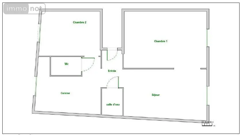 Appartement a vendre Paris 14e Arrondissement 75014 Paris 75 37 m2 3 pièces 348860 euros 72126-2989 002