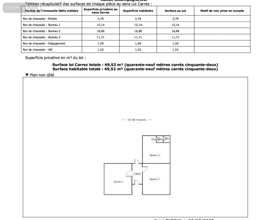 Fonds et murs commerciaux a vendre Évreux 27000 Eure 27 49 m2 3 pièces 75000 euros 27003-54 005