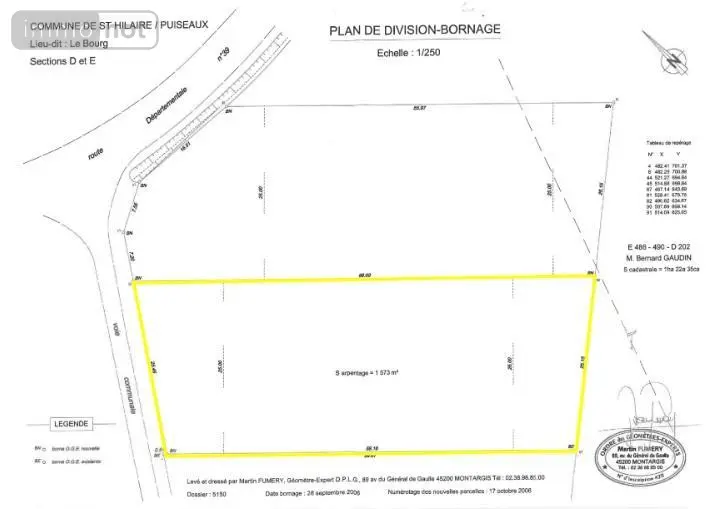 Terrain a batir a vendre Saint-Hilaire-sur-Puiseaux 45700 Loiret 45 39900 euros 45051-500 002