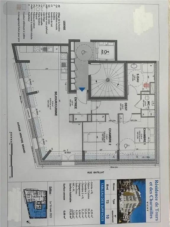 Appartement a vendre Vichy 03200 Allier 03 78 m2 3 pièces 445200 euros 2024/846-03020 003