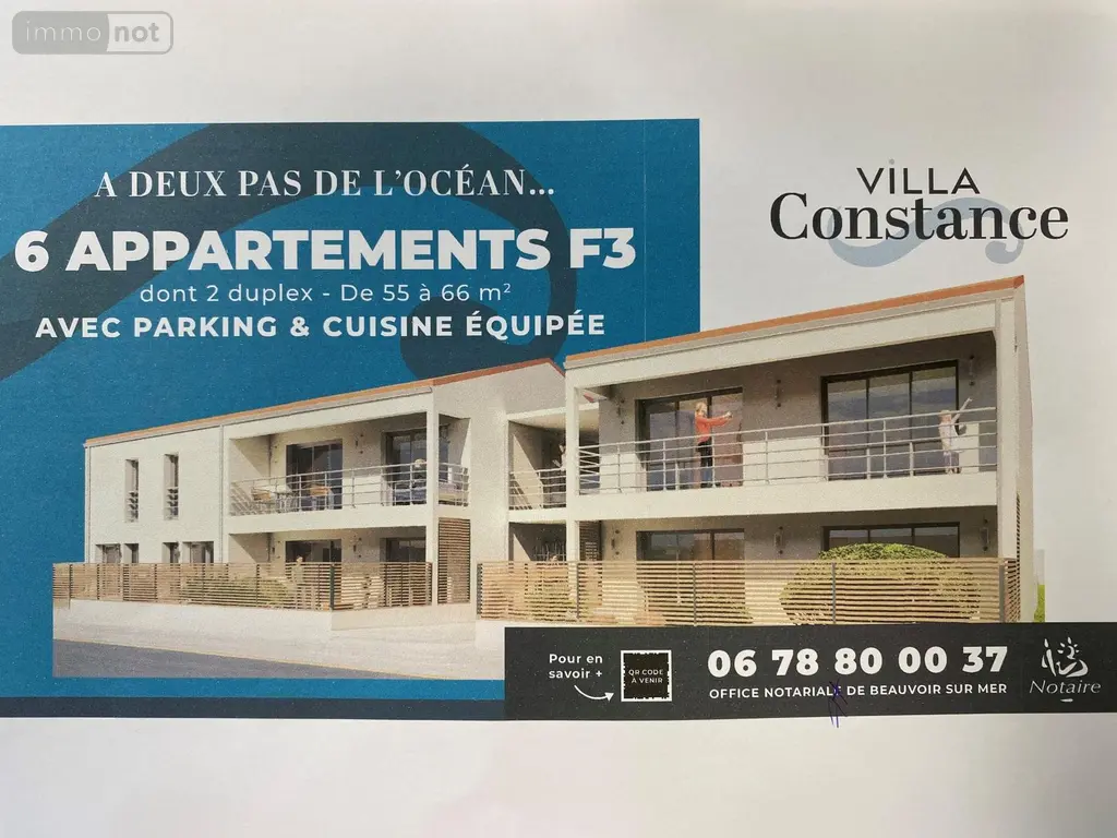 Appartement a vendre La Barre-de-Monts 85550 Vendée 85 53 m2 3 pièces 219300 euros 092/A/2418-85092 003