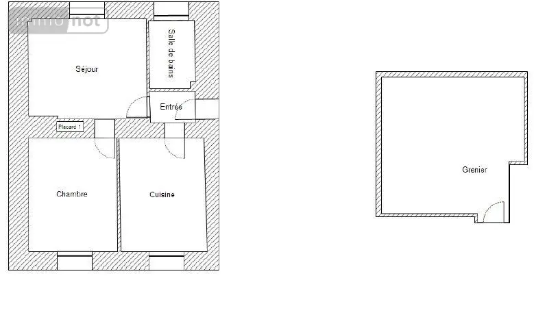 Appartement a vendre Condat 15190 Cantal 15 42 m2 2 pièces 29600 euros 90T-15029 010