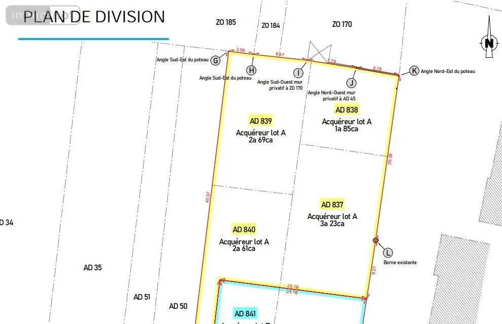Terrain a batir a vendre Guipry-Messac 35480 Ille-et-Vilaine 35 95000 euros 78/725-35078 002