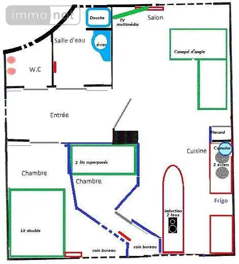 Appartement a vendre Mauguio 34130 Hérault 34 44 m2 2 pièces 174450 euros 34128-4 009