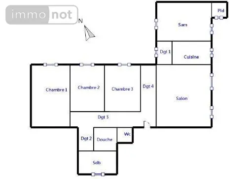 Appartement a vendre Chaumont 52000 Haute-Marne 52 155 m2 5 pièces 133750 euros VA2083-52001 014