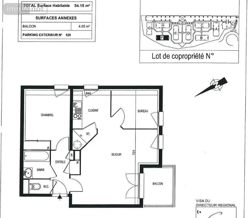 Appartement a vendre Fécamp 76400 Seine-Maritime 76 54 m2 3 pièces 84376 euros 76065-2410 002