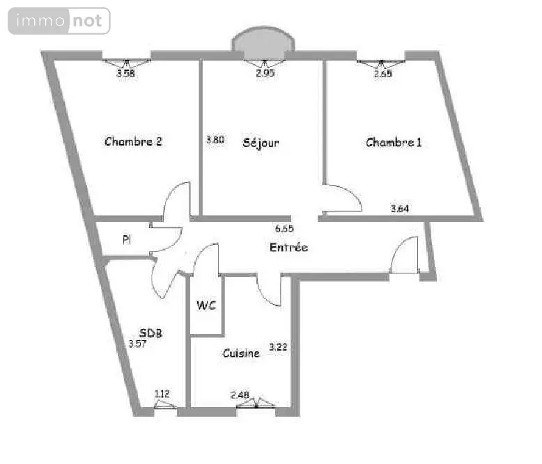 Appartement a vendre Colombes 92700 Hauts-de-Seine 92 58 m2 299000 euros 92010-1381 010