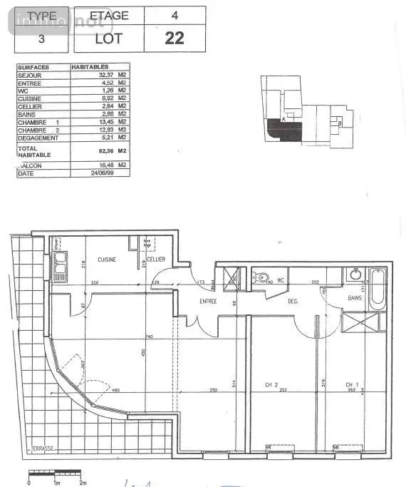 Appartement a vendre La Madeleine 59110 Nord 59 82 m2 3 pièces 330000 euros 62017-3321 010
