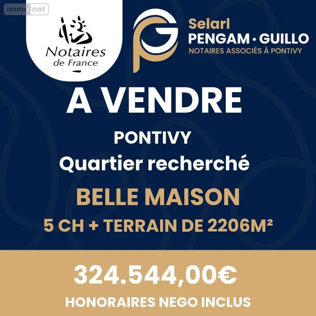 Maison a vendre Pontivy 56300 Morbihan 56 160 m2 7 pièces 324544 euros 56062-2356 002