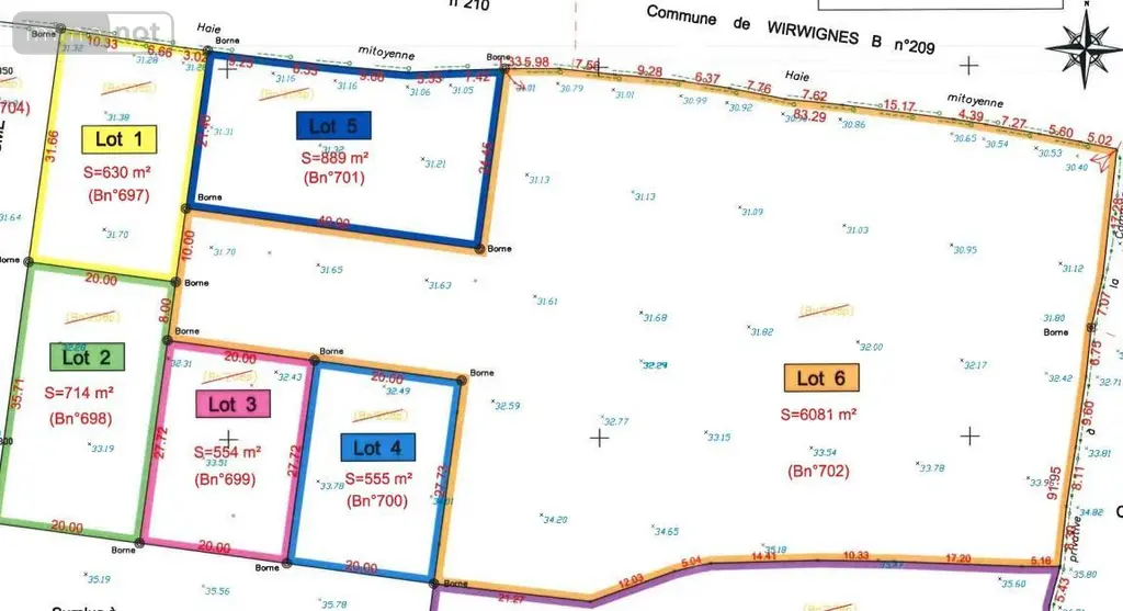 Terrain a batir a vendre Wirwignes 62240 Pas-de-Calais 62 77400 euros 62055-3804 002