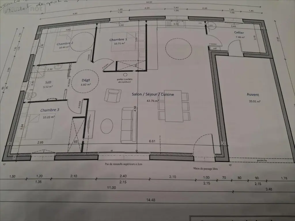 Location maison Montsenelle 50250 Manche 50 91 m2 4 pièces 850 euros 50061-1096363 001