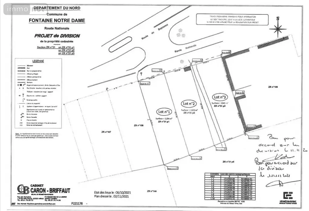 Terrain a batir a vendre Fontaine-Notre-Dame 59400 Nord 59 85260 euros 59079-1443 002