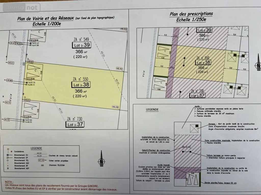 Terrain a batir a vendre Châteaugiron 35410 Ille-et-Vilaine 35 86515 euros 35018-1247 002