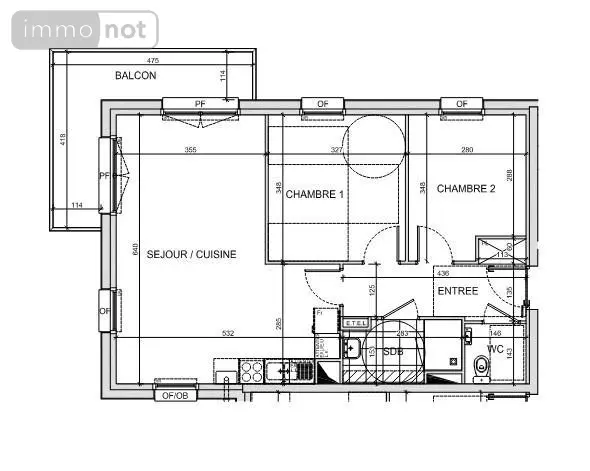 Appartement a vendre Saint-Martin-Boulogne 62280 Pas-de-Calais 62 60 m2 3 pièces 202000 euros 62055-3931 007