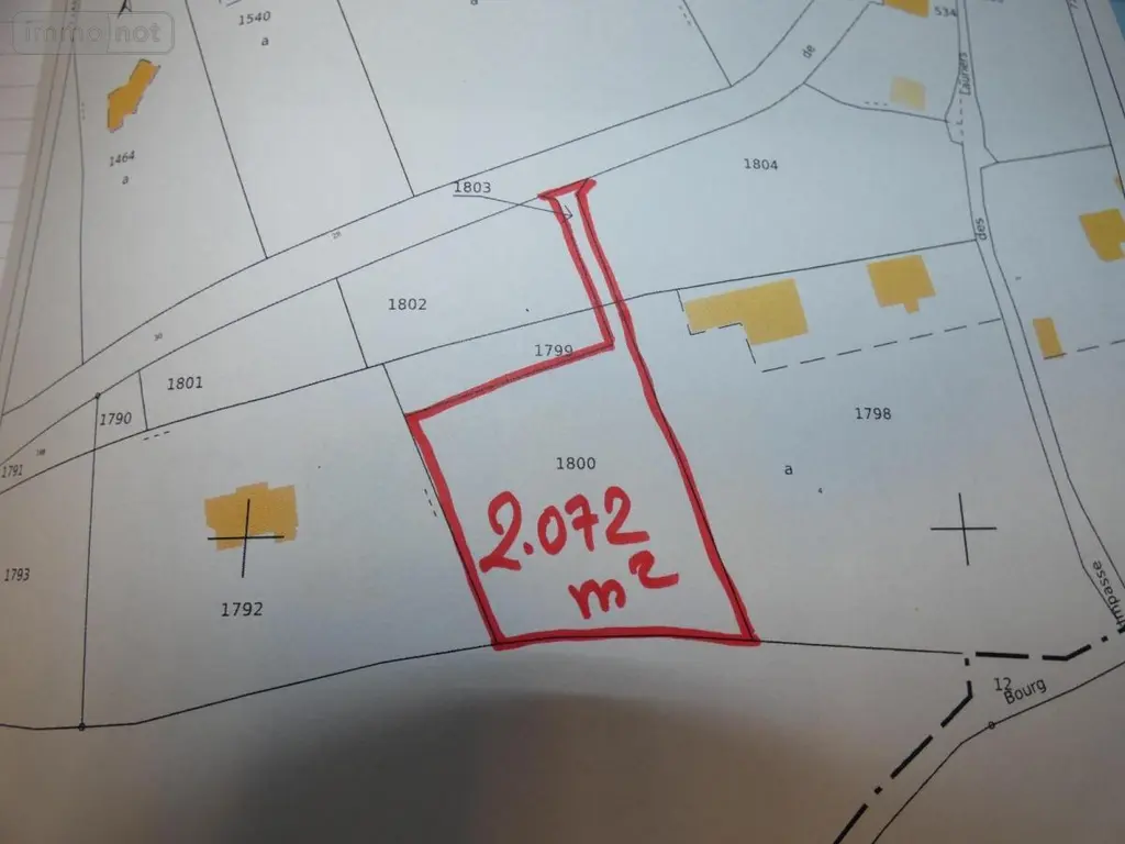 Terrain a batir a vendre Landeleau 29530 Finistère 29 18576 euros 29129-1050 001
