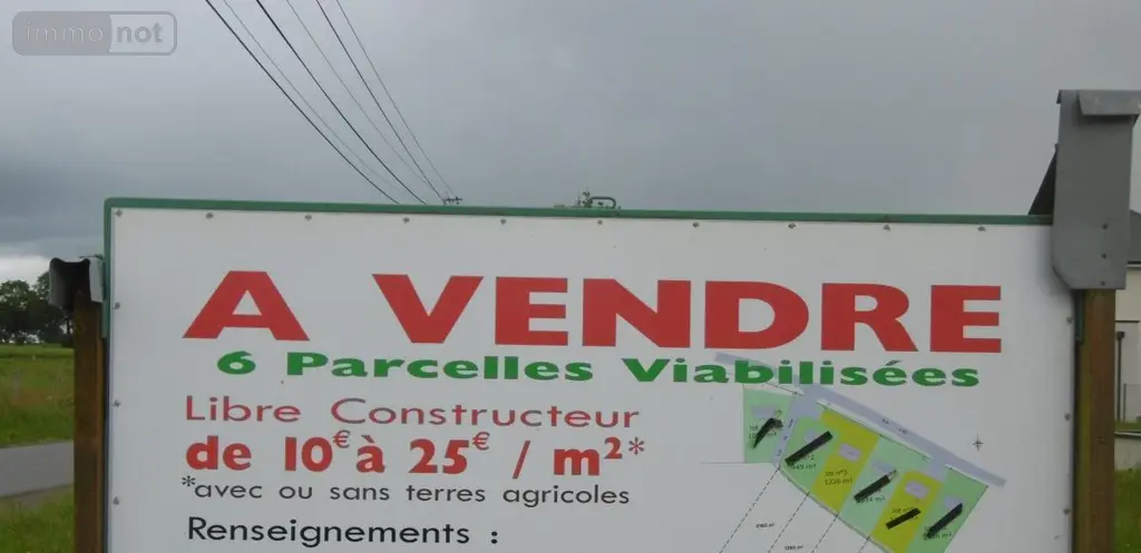 Terrain a batir a vendre Viessoix 14410 Calvados 14 29500 euros 14076-5560 005