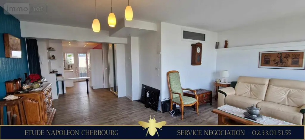 Appartement a vendre Cherbourg-en-Cotentin 50100 Manche 50 77 m2 3 pièces 289000 euros 50040-763 007