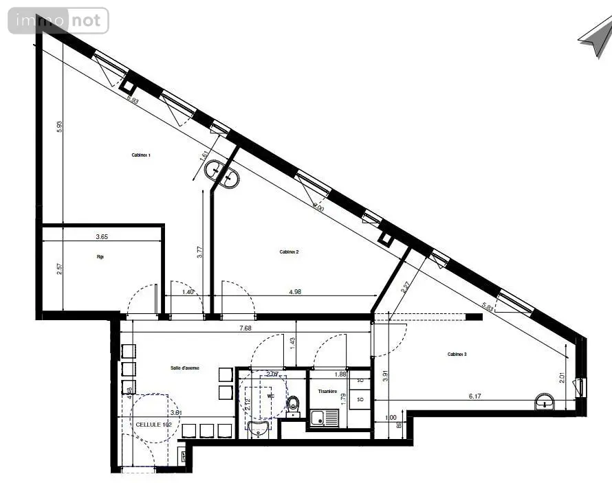 Fonds et murs commerciaux a vendre Quetigny 21800 Côte-d'Or 21 117 m2 195000 euros 21005-1008 008