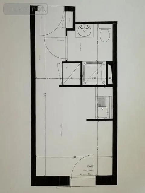 Appartement a vendre Angers 49100 Maine-et-Loire 49 16 m2 1 pièce 61100 euros 49009-1398 004