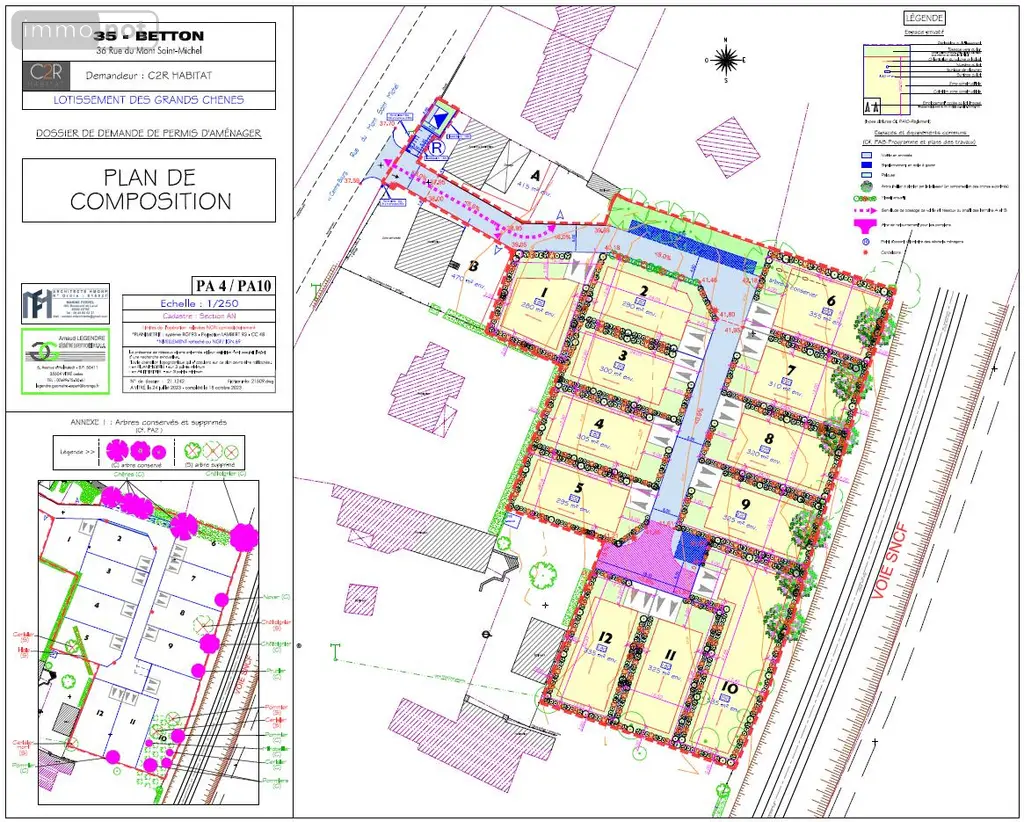 Terrain a batir a vendre Betton 35830 Ille-et-Vilaine 35 542 m2 99950 euros GE703 001