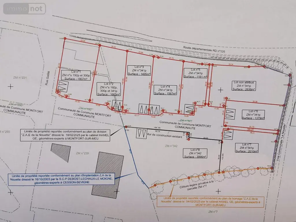 Terrain a batir a vendre Montfort-sur-Meu 35160 Ille-et-Vilaine 35 1181 m2 77860 euros 048-V1240L 003