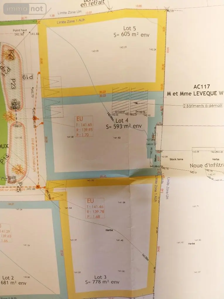 Terrain a batir a vendre Le Neubourg 27110 Eure 27 95000 euros 27061-1489 003